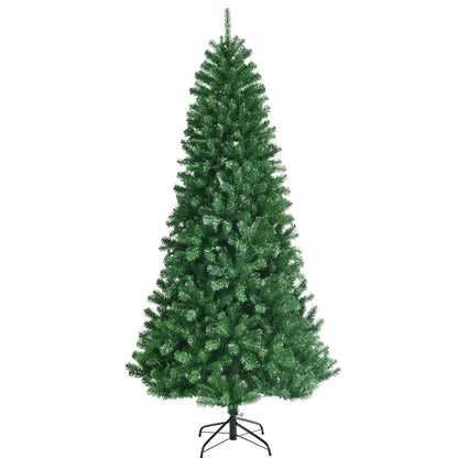 Artificial Hinged Christmas Tree by DirectDeals with remote LED color-changing lights on metal stand on Tampa Home & Garden Store