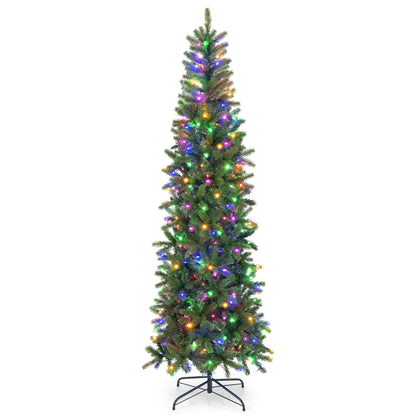 7.5ft DirectDeals pre-lit full artificial Christmas tree with warm white and multicolor LEDs on Tampa Home & Garden Store