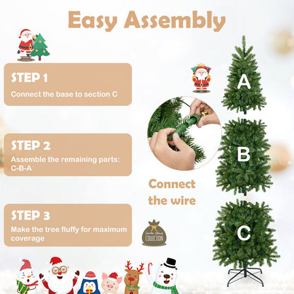 DirectDeals 7.5 ft pre-lit Christmas tree with warm white and multicolor LEDs, full branches on Tampa Home & Garden Store