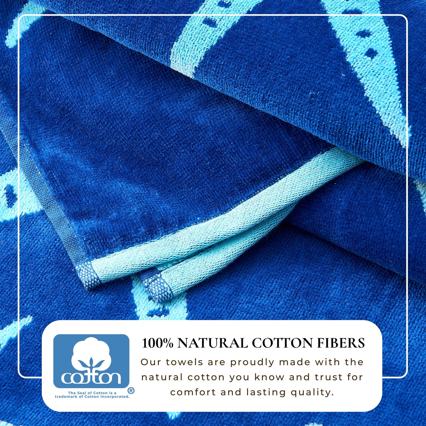 Velour Cotton Beach Towels and Maui Two Pack