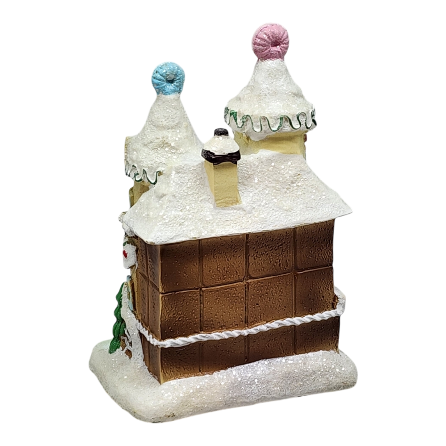 Maison en pain d'épice lumineuse en résine - Biscuits