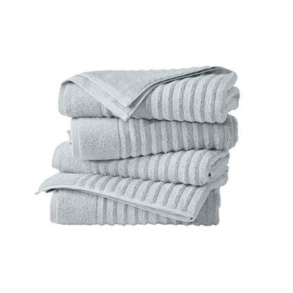 Luxury Combed Cotton and Ribbed Bath Towels