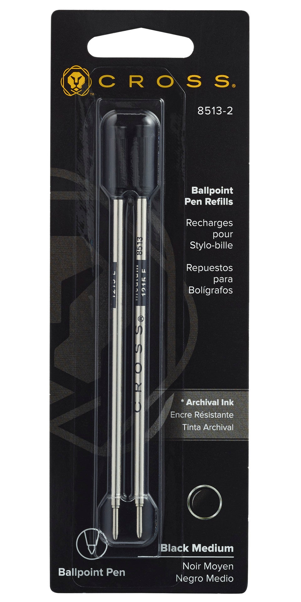 Ballpoint Pen Refills Black Medium Dual Pack by A.T. Cross on Tampa Home & Garden Store