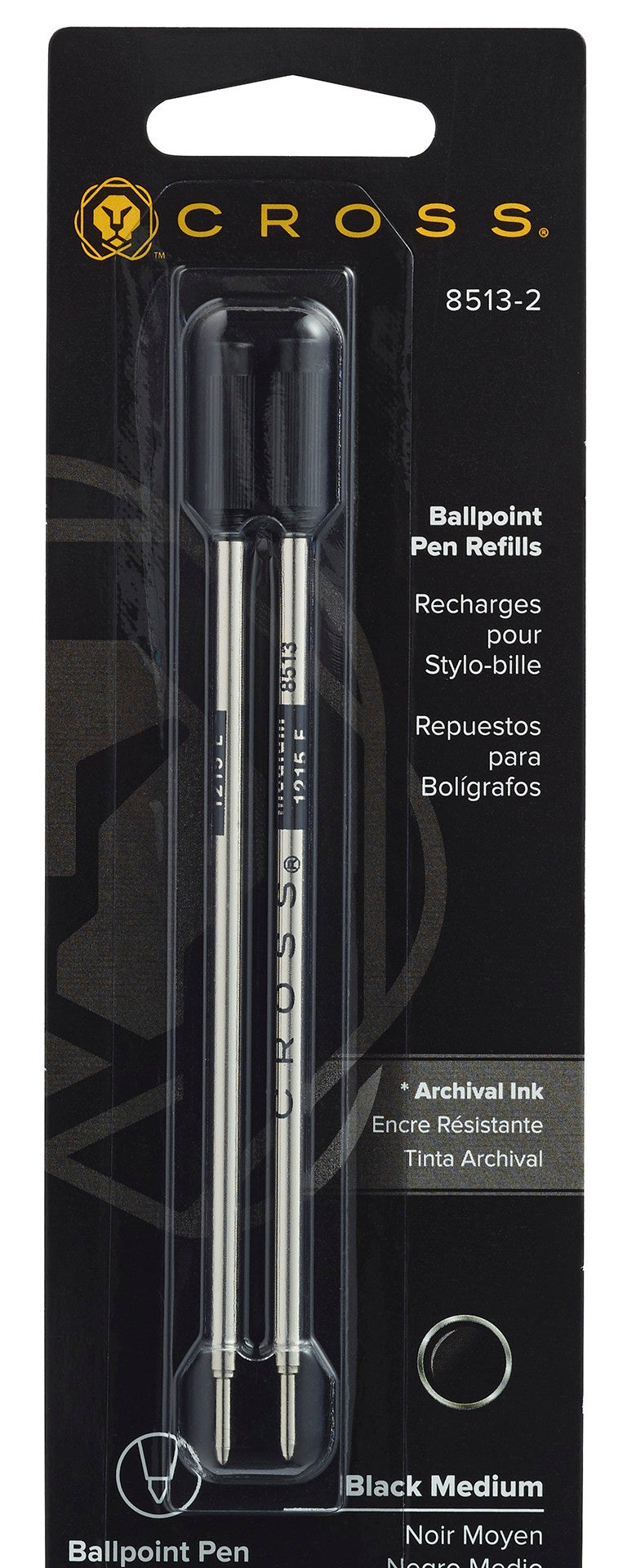 Cross Ballpoint Pen Refills Black Medium Dual Pack by A.T. Cross on Tampa Home & Garden Store