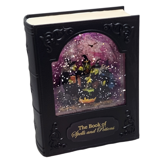 The Book of Spells and Potions - Spinning Waterglobe
