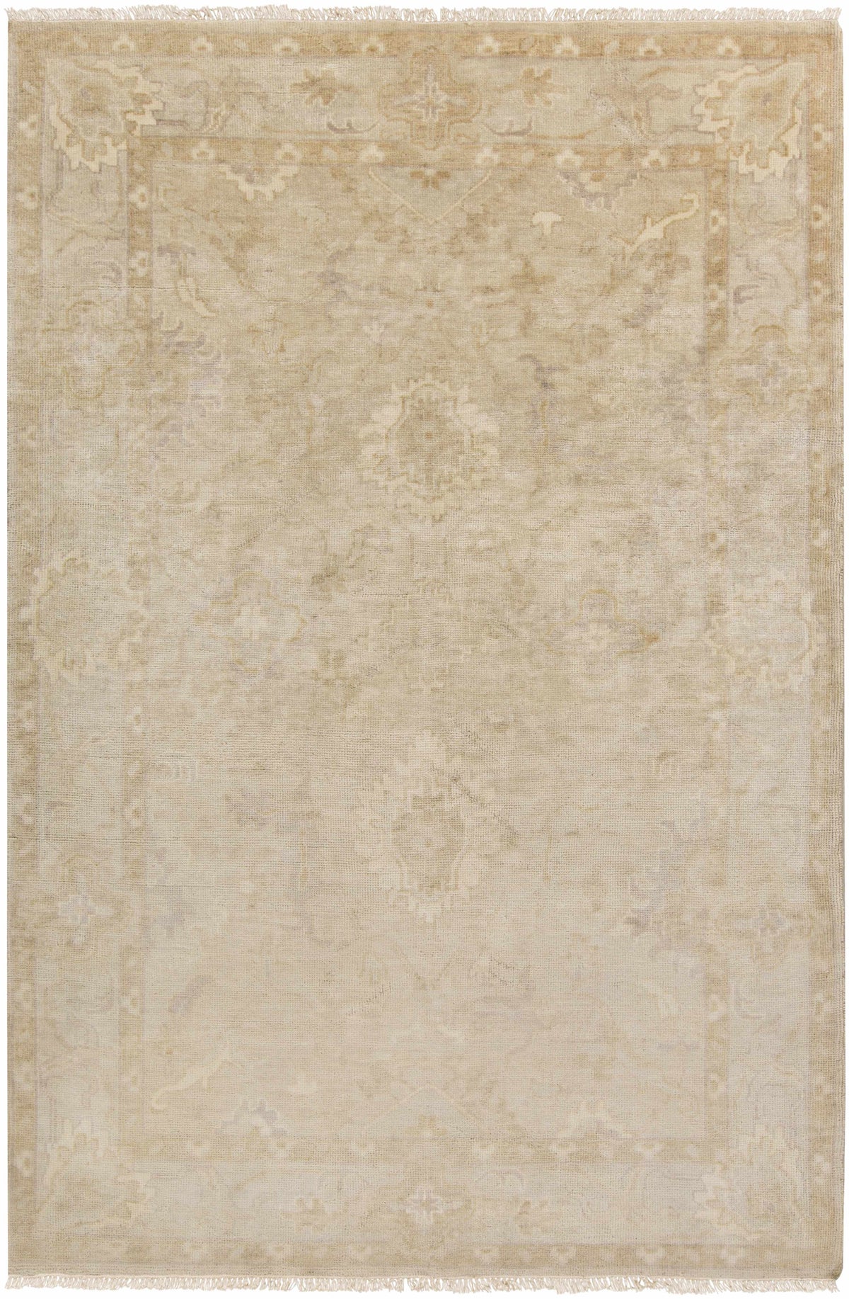 Rugs Colebrook Carpet - Clearance beige Boutique Rugs area rug with subtle pattern and fringes on Tampa Home & Garden Store