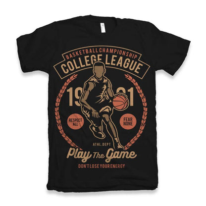College League Men's Bamboo Viscose/Organic Cotton Short Sleeve Graphic T-Shirt black on Tampa Home & Garden Store