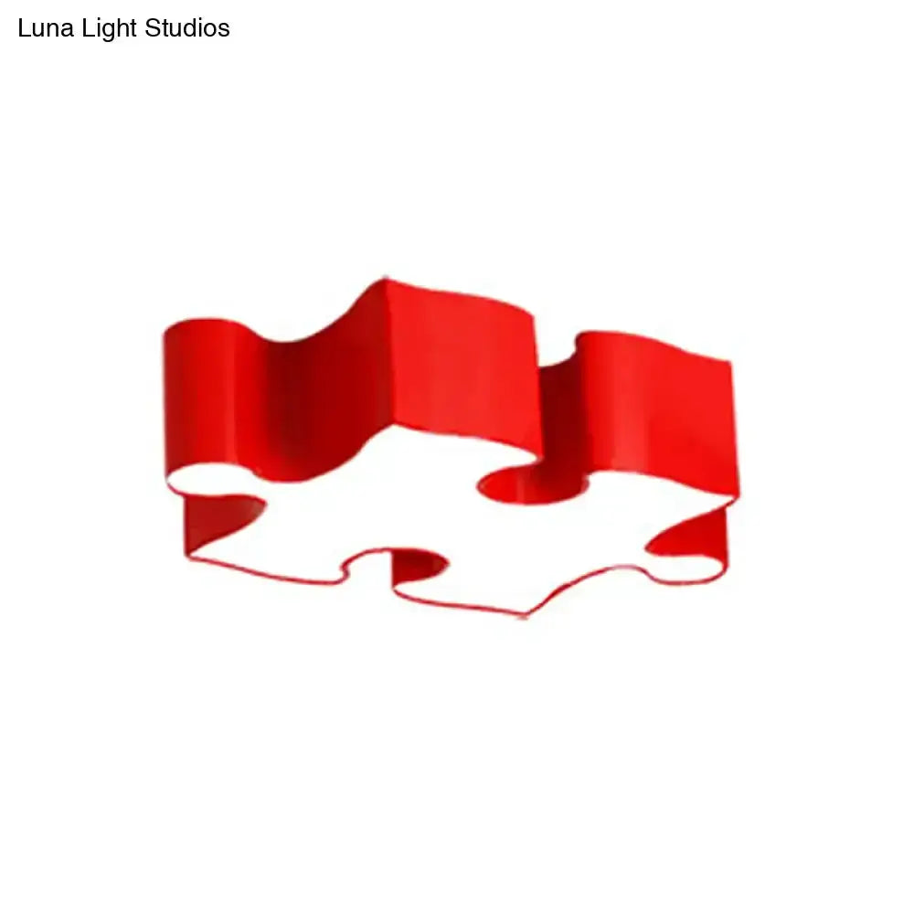 Colorful Jigsaw Puzzles Ceiling Light Kids Room