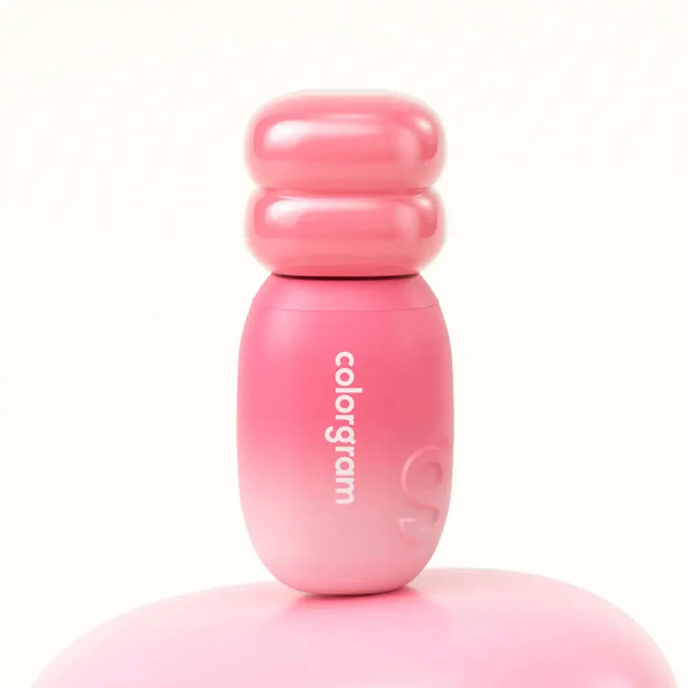colorgram Juicy Jam Blur Tint lip tint 5g by Seoulia, pink bottle with glossy stacked-cap on Tampa Home & Garden Store