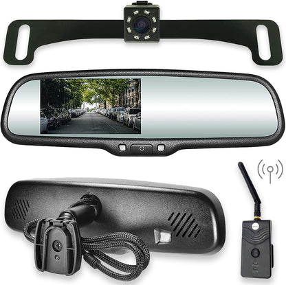 Master Tailgaters 10.5-inch rear view mirror with 4.3-inch LCD and wireless transmitter, backup camera on Tampa Home & Garden Store