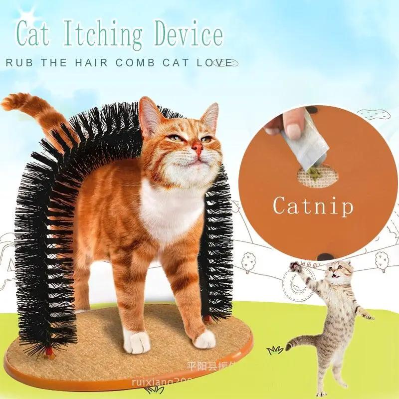 Arch Cat Massager and Grooming Brush For Cats