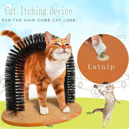 Arch Cat Massager and Grooming Brush For Cats