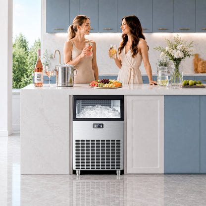 Kismile ice maker 200 Lbs freestanding Z5895 stainless steel on Tampa Home & Garden Store