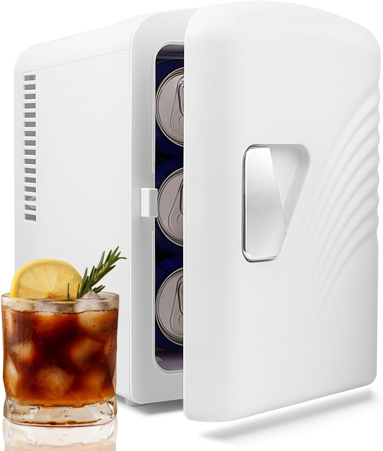 Réfrigérateur compact, mini-frigo portable, soins de la peau, capacité 4 L/6 canettes F3404 