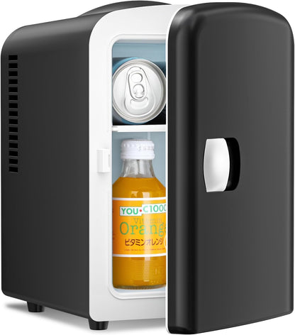 Réfrigérateur compact, mini-frigo portable, soins de la peau, capacité 4 L/6 canettes F3404 