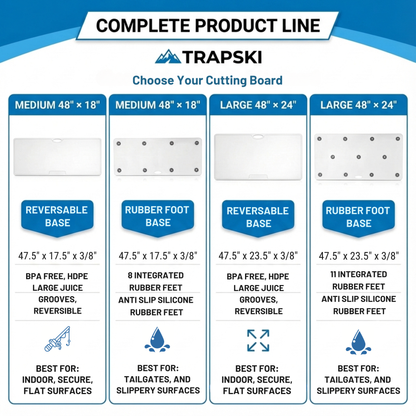 Heavy Duty Hunting Cutting Board and Juice Groove