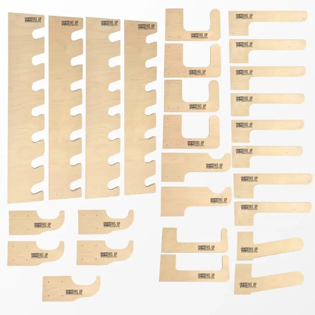 Kit completo para organizar el cobertizo: sistema de almacenamiento de herramientas para jardín y patio