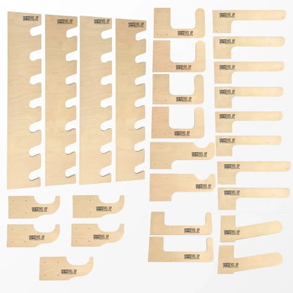 Kit completo para organizar el cobertizo: sistema de almacenamiento de herramientas para jardín y patio