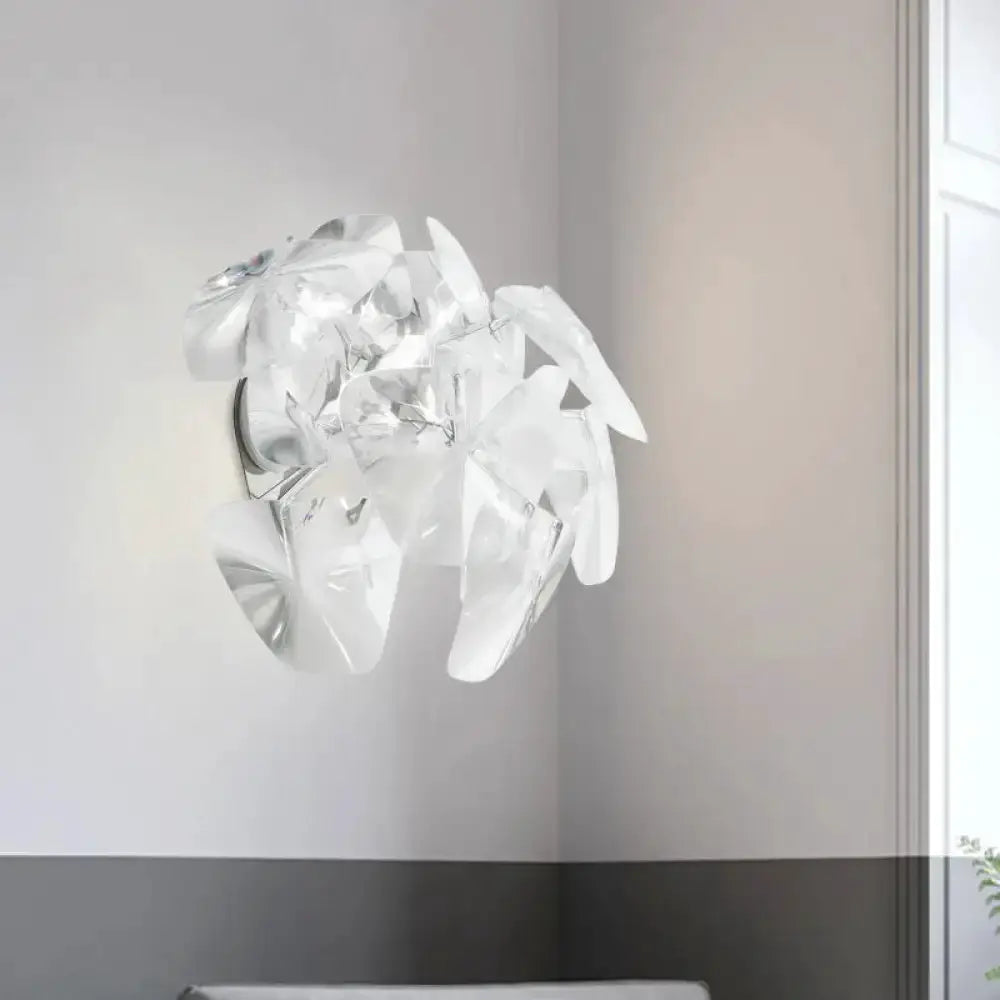 Contemporary Acrylic Single Head Sconce Light