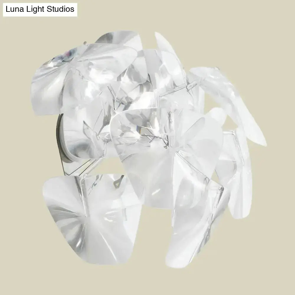 Contemporary Acrylic Single Head Sconce Light
