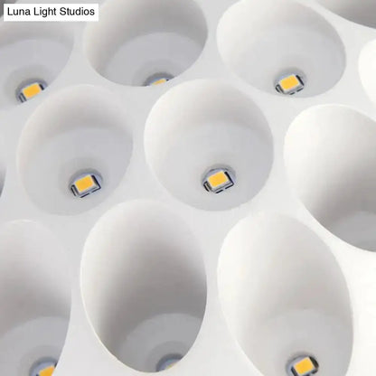Contemporary Black and Gold Spherical LED Lamp