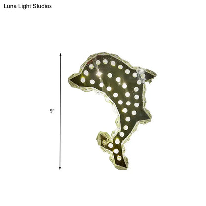 Decorbites Black White Prism Sconce Georgia outline with marquee bulbs on Tampa Home & Garden Store