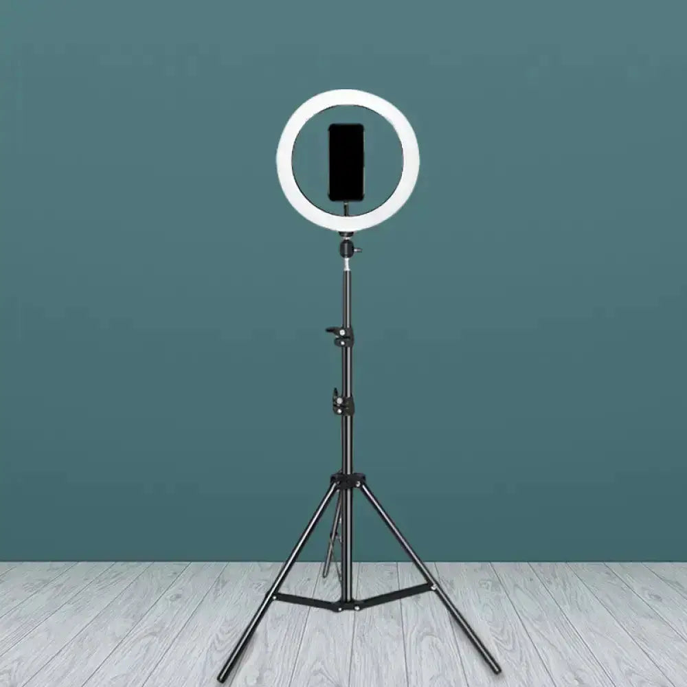 Ring light Decorbites, black metal with USB port on adjustable tripod stand on Tampa Home & Garden Store