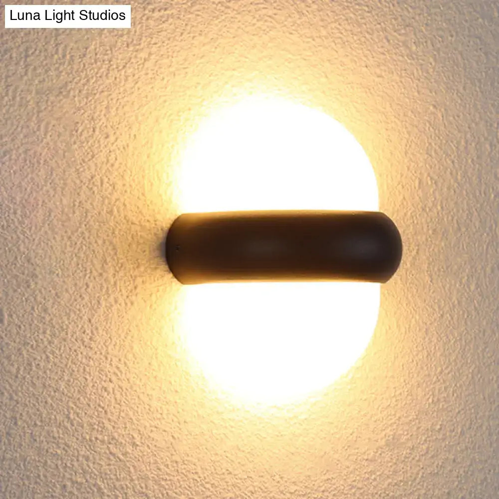 Black semi-sphere outdoor wall light by Decorbites on Tampa Home & Garden Store