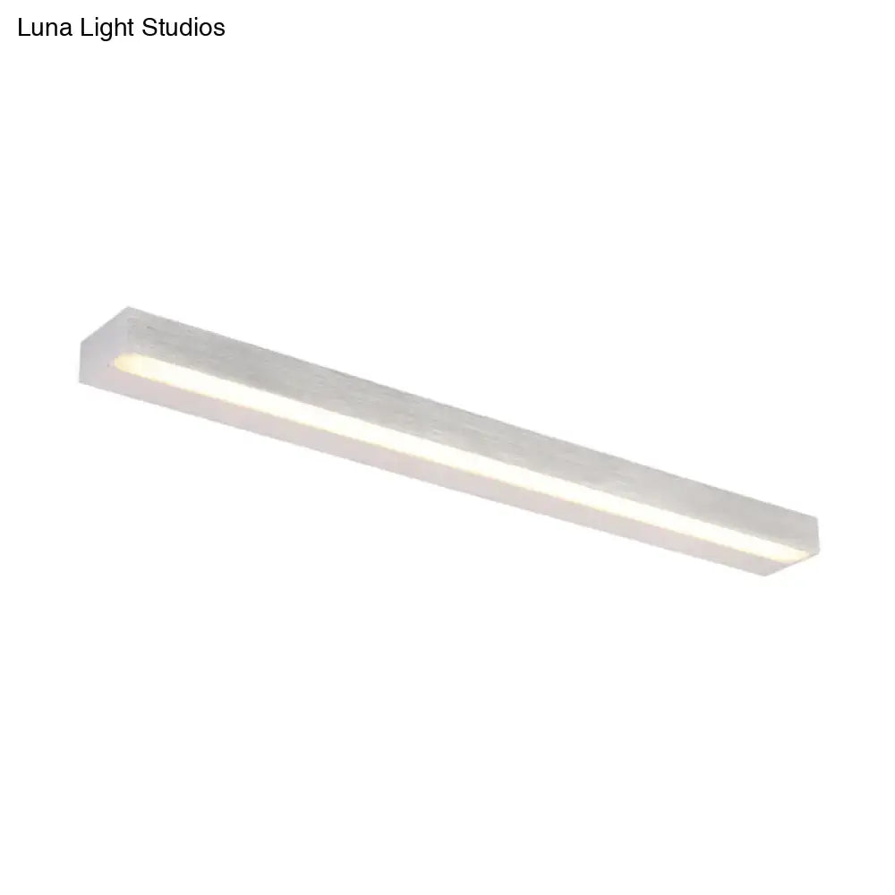 Contemporary white metal linear vanity sconce LED bathroom light by Decorbites on Tampa Home & Garden Store