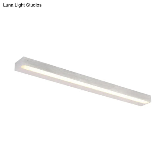 Contemporary white metal linear vanity sconce LED bathroom light by Decorbites on Tampa Home & Garden Store