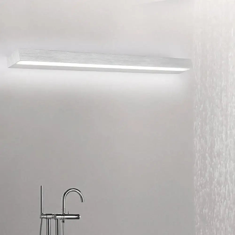 Contemporary black and silver linear vanity sconce LED light by Decorbites bathroom fixture on Tampa Home & Garden Store