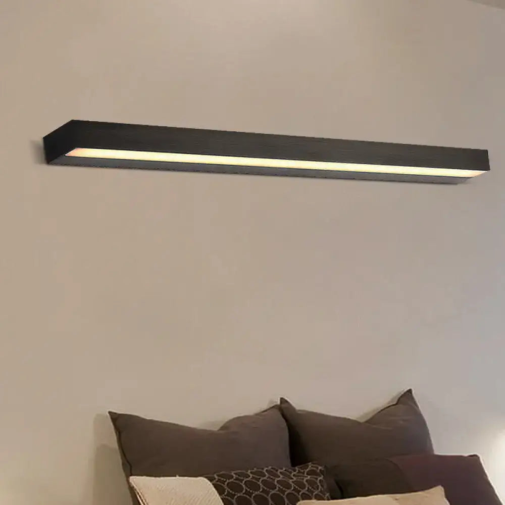 Contemporary black & silver linear vanity sconce with LED, wall-mounted by Decorbites on Tampa Home & Garden Store