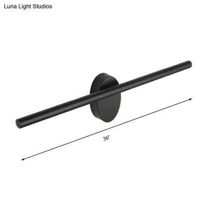 Contemporary black slim wall light bar, 36 inch long, wall-mounted bedroom fixture Decorbites on Tampa Home & Garden Store