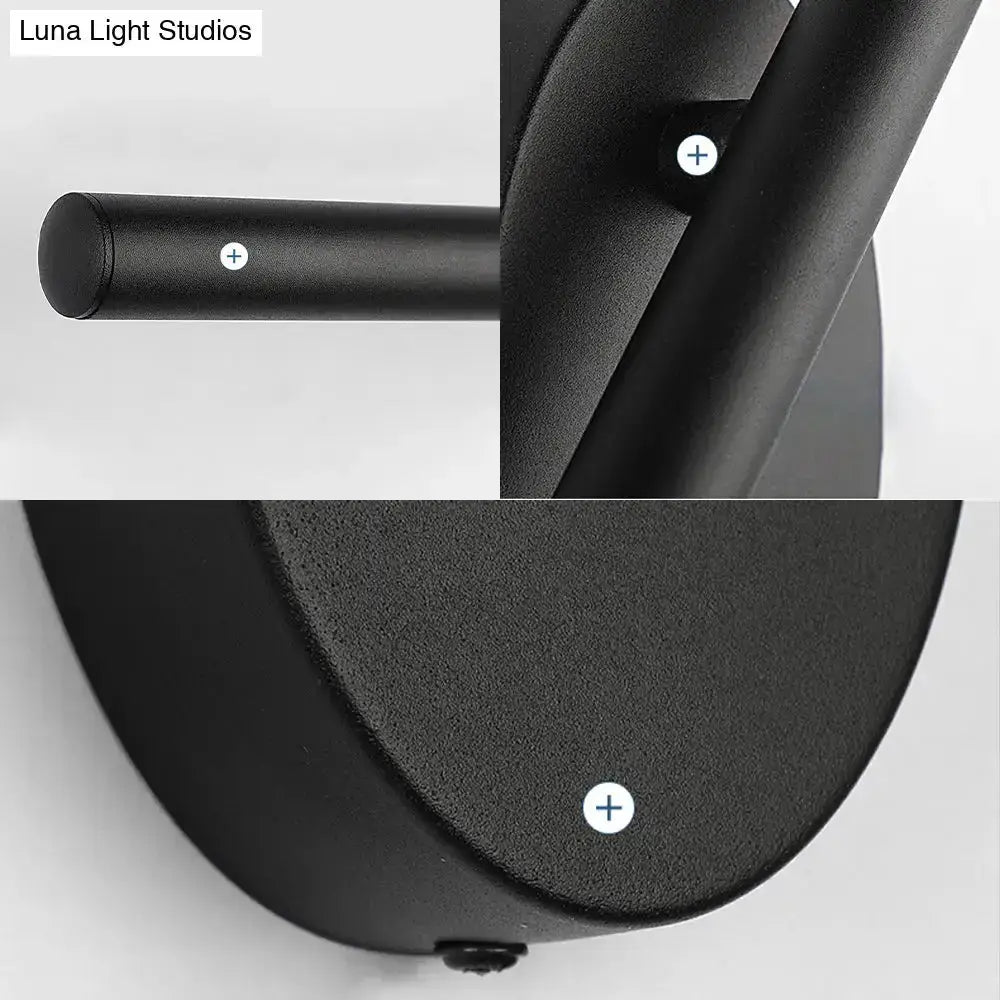 Contemporary black slim wall light with cylindrical arm Decorbites on Tampa Home & Garden Store
