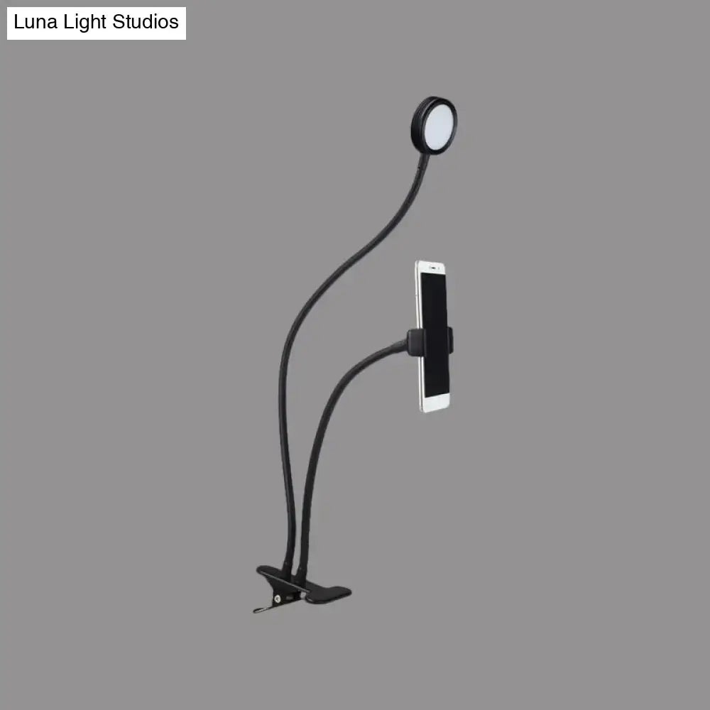 Black White LED Desk Lamp by Decorbites with phone holder on Tampa Home & Garden Store