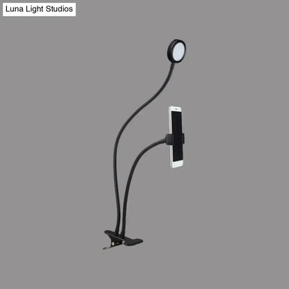 Black White LED Desk Lamp by Decorbites with phone holder on Tampa Home & Garden Store