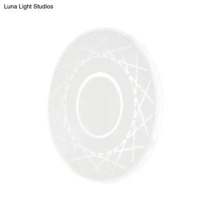 Contemporary Black and White Geometric Wall Lamp