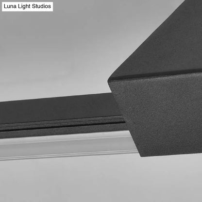 Black White Linear Wall Light Decorbites, slim matte black metal wall fixture on Tampa Home & Garden Store