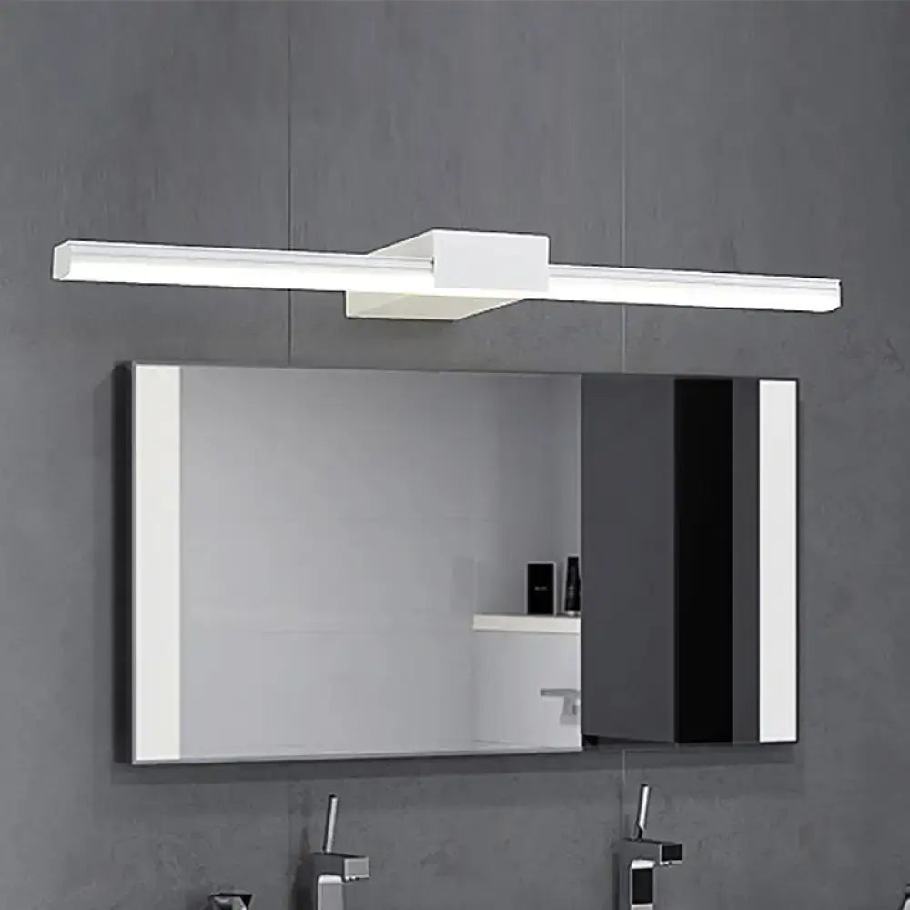 Black White Linear Wall Light by Decorbites, bathroom LED fixture above a mirror on Tampa Home & Garden Store