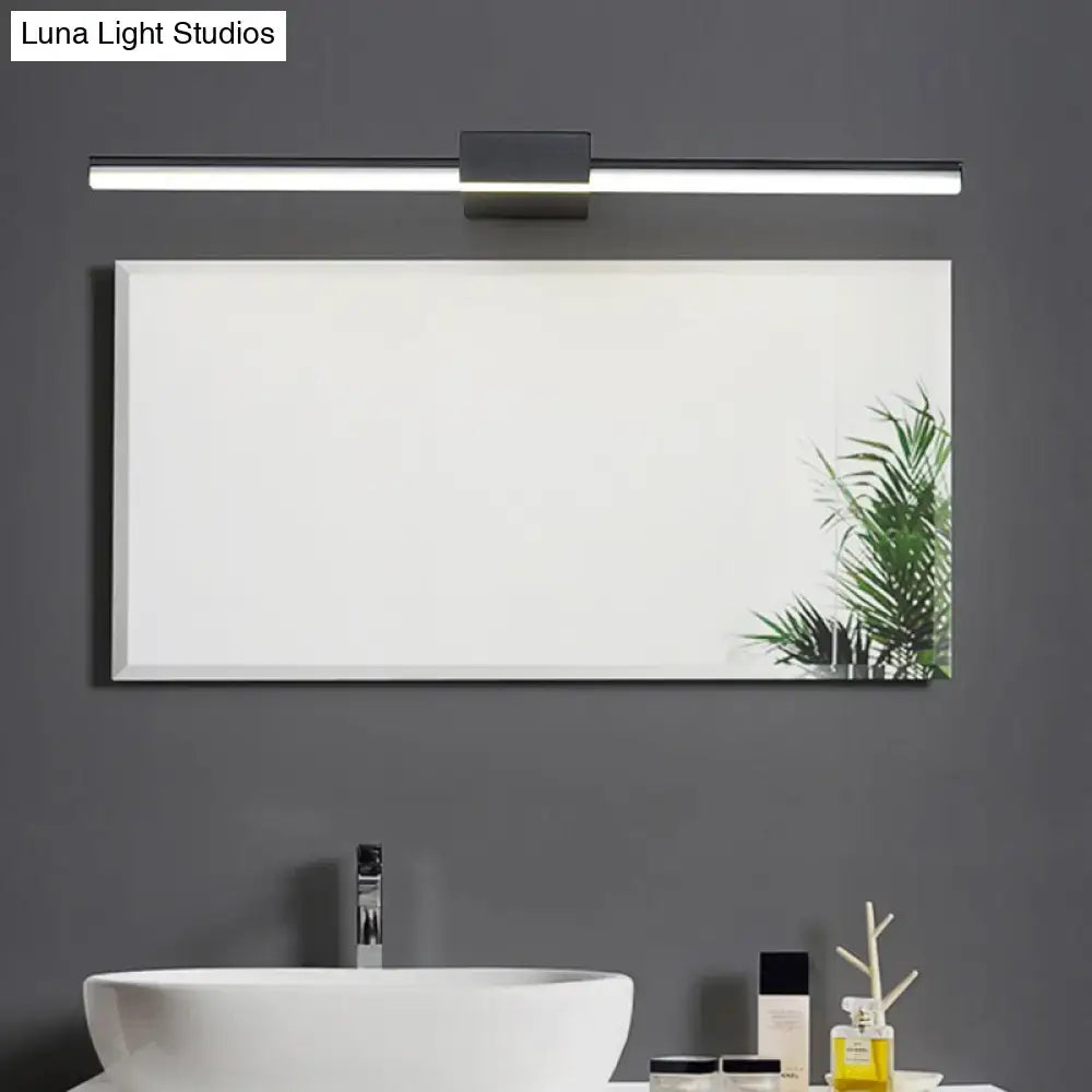 Black White Linear Wall Light by Decorbites, two-tone LED bar, five sizes, wall mounted on Tampa Home & Garden Store