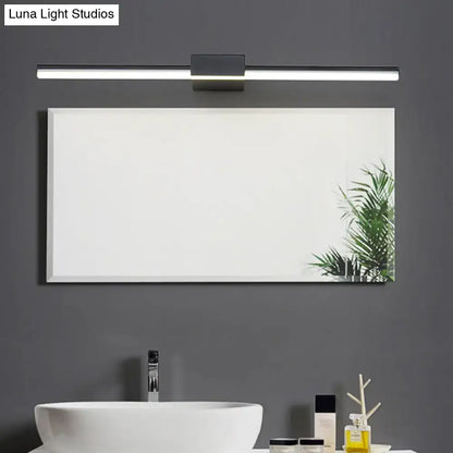 Black White Linear Wall Light by Decorbites, two-tone LED bar, five sizes, wall mounted on Tampa Home & Garden Store