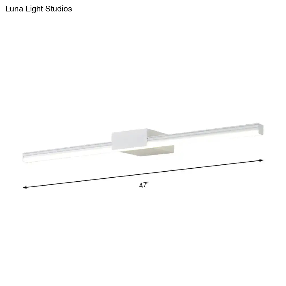 Black White Linear Wall Light by Decorbites, 47in length, modern home fixture on Tampa Home & Garden Store