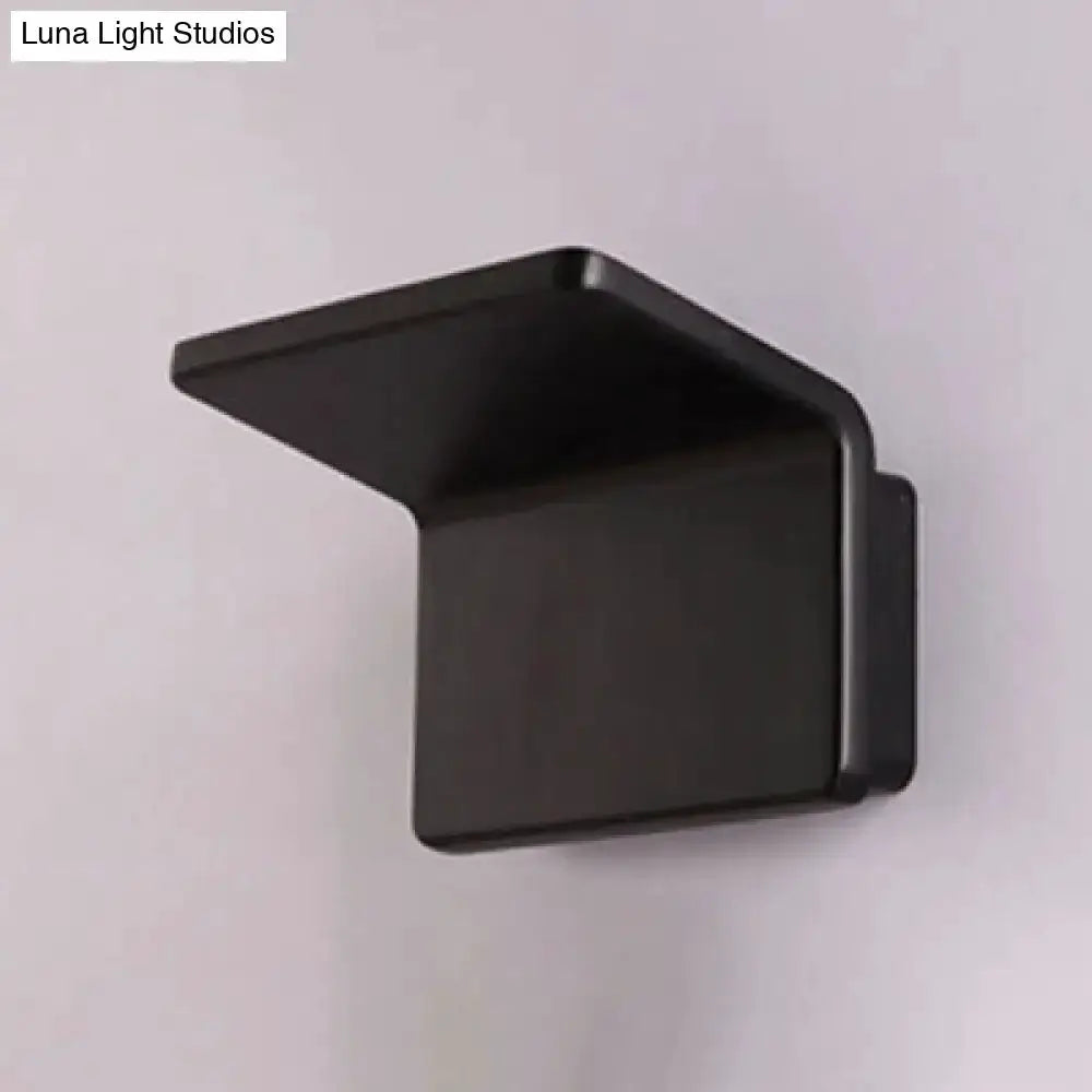 Contemporary black LED wall sconce with angled shade by Decorbites on Tampa Home & Garden Store