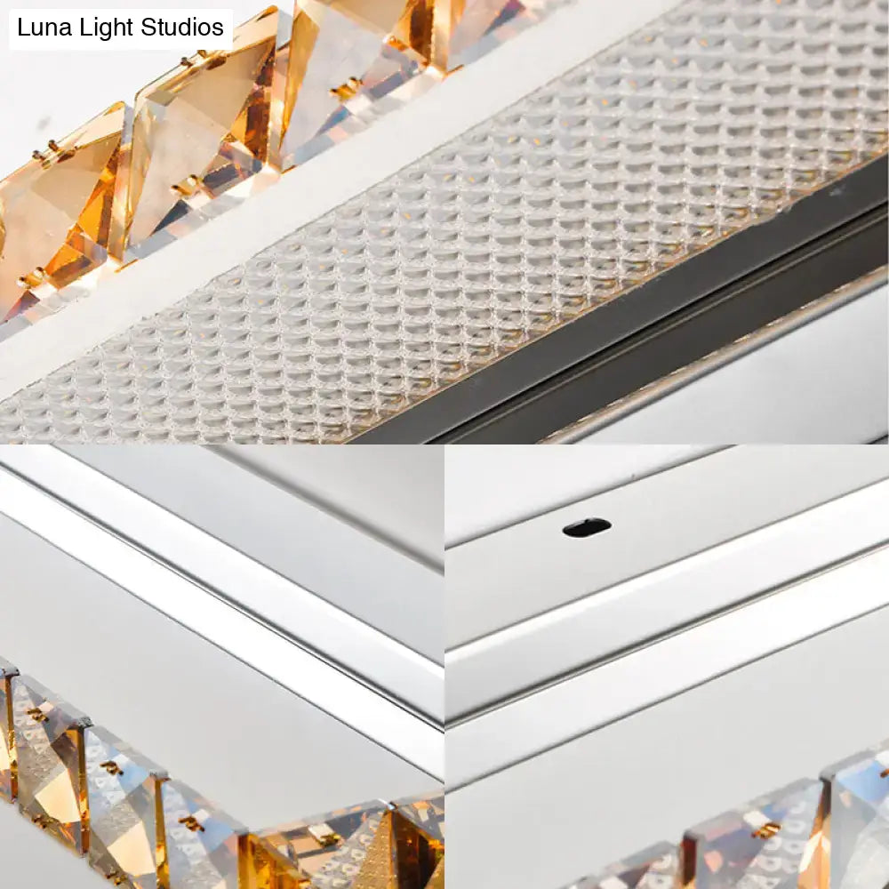 Contemporary gold-tone crystal wall sconce with warm white LED, Decorbites lighting on Tampa Home & Garden Store