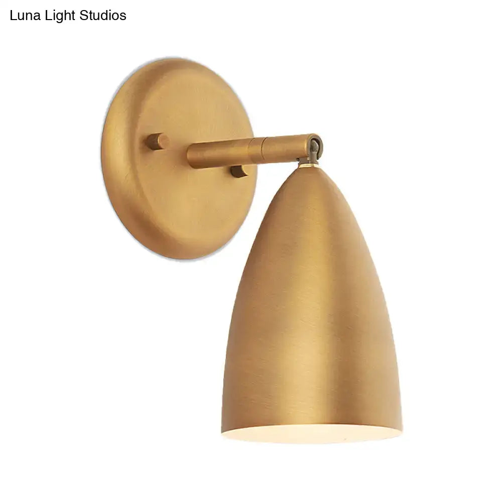 Decorbites gold conical elongated dome lamp wall sconce on Tampa Home & Garden Store