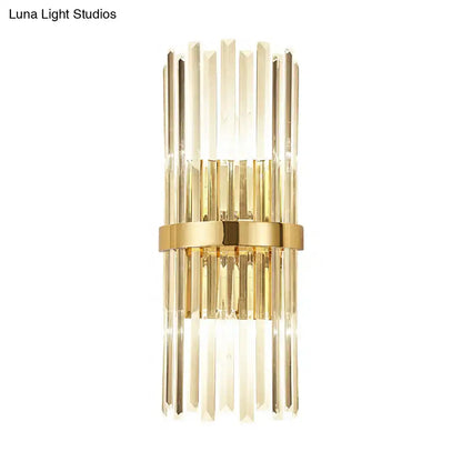 Gold crystal cylinder lamp by Decorbites, a chic crystal wall sconce for Home & Garden on Tampa Home & Garden Store