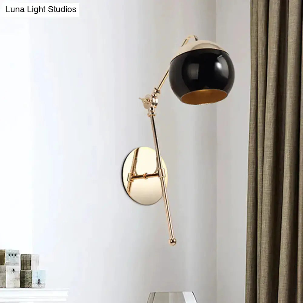 Contemporary Gold Gooseneck Sconce Light