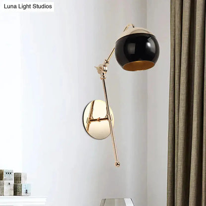 Contemporary Gold Gooseneck Sconce Light
