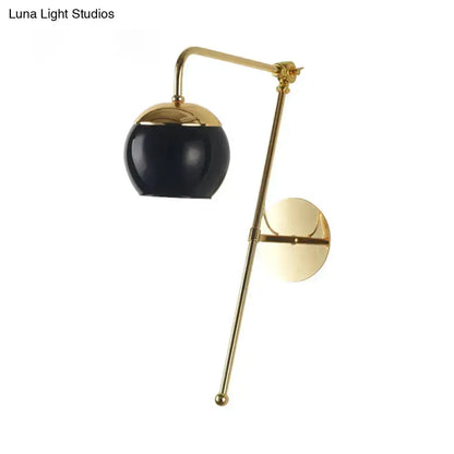 Contemporary Gold Gooseneck Sconce Light