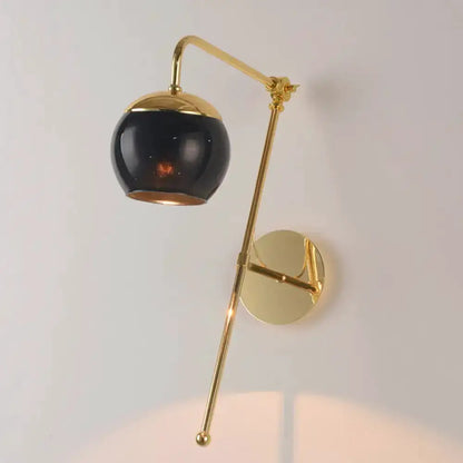 Contemporary Gold Gooseneck Sconce Light